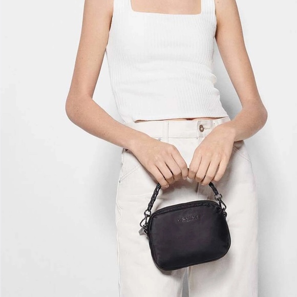 MZ Wallace crossbody Sling Bowery Convertible Bag Black Waist Belt - Picture 3 of 16